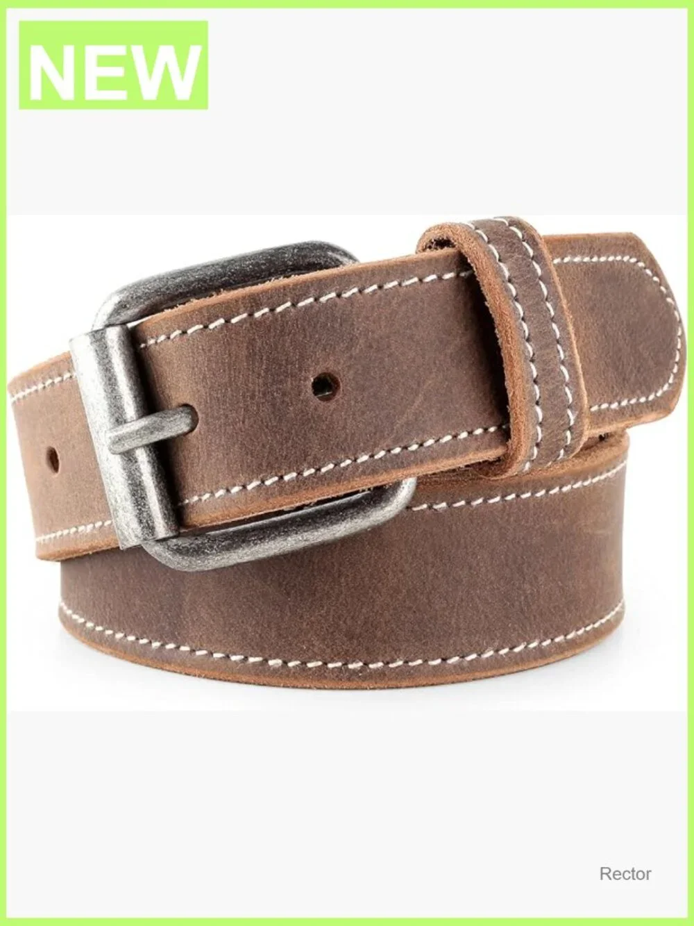 Men's Full Grain Leather Dress Belt 1.5